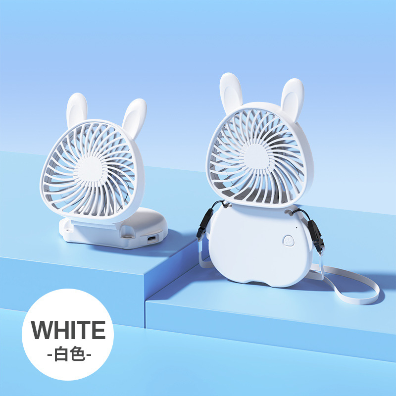 USB Charging Small Handheld Fan Desktop Office Convenient Pocket Small Outdoor Mini Folding Halter Fan