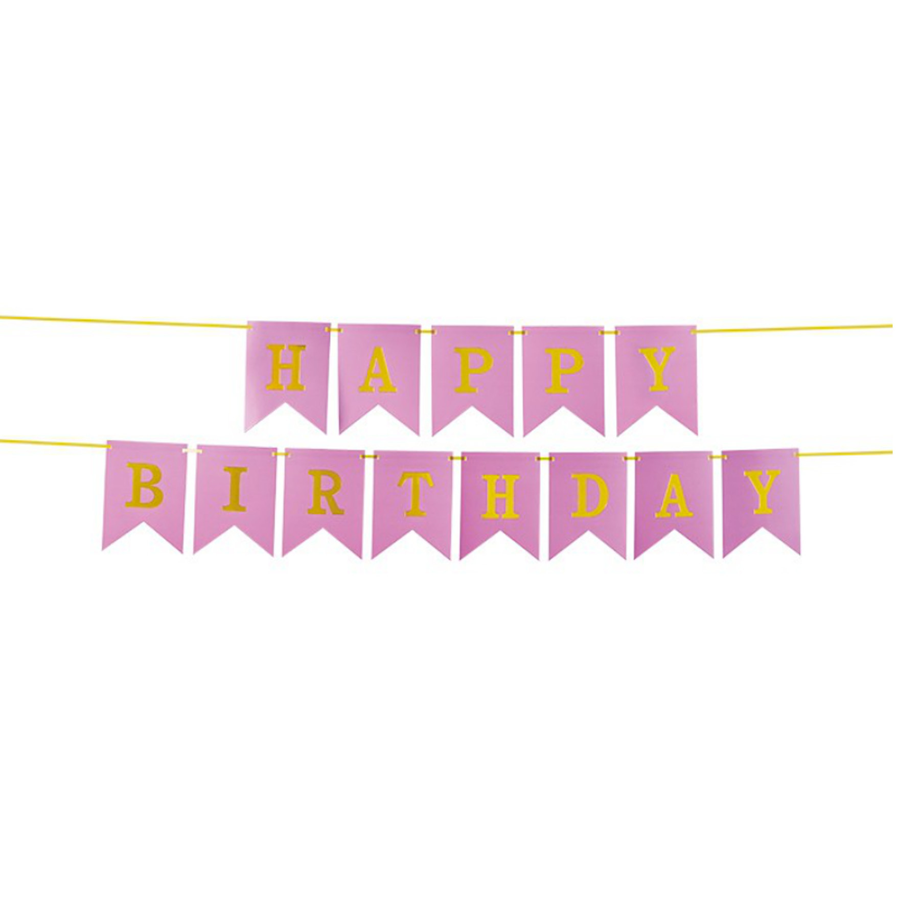 Cross-Border Fishtail Hanging Flag Gilding Letters Happy Birthday Banner Party Gathering Supplies Hanging Flag Birthday Scene Cloth