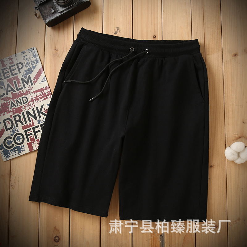 Shorts Men's Terry Sports Casual Shorts Men's and Women's Same Large Size Cotton Drawstring Five-Point Leggings E-Commerce Wholesale