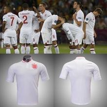 2012欧洲杯英格兰主场复古球迷纪念版球衣7号贝克汉姆鲁尼足球服