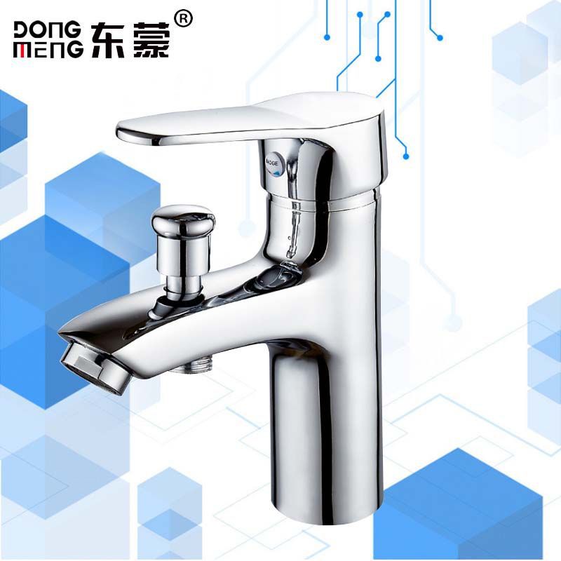 Brass Rotating Quick Opening Water Separation Basin Single Hole Shower Dual-Purpose Faucet Small Bathroom Mixing Valve Factory Wholesale Water Tap