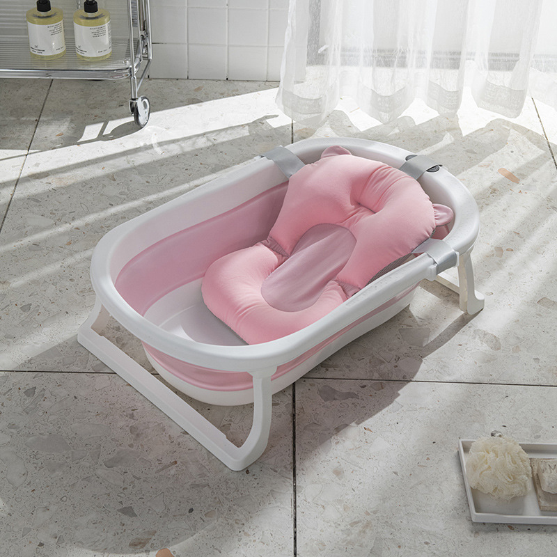 Temperature-Sensitive Baby Bathtub Folding Newborn Home Large Baby Sitting Lying Newborn Children's Product Bathtub