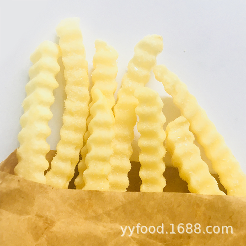 进口蓝威斯顿x7600波纹曲薯条冷冻螺纹波浪薯24729油炸小吃半成品