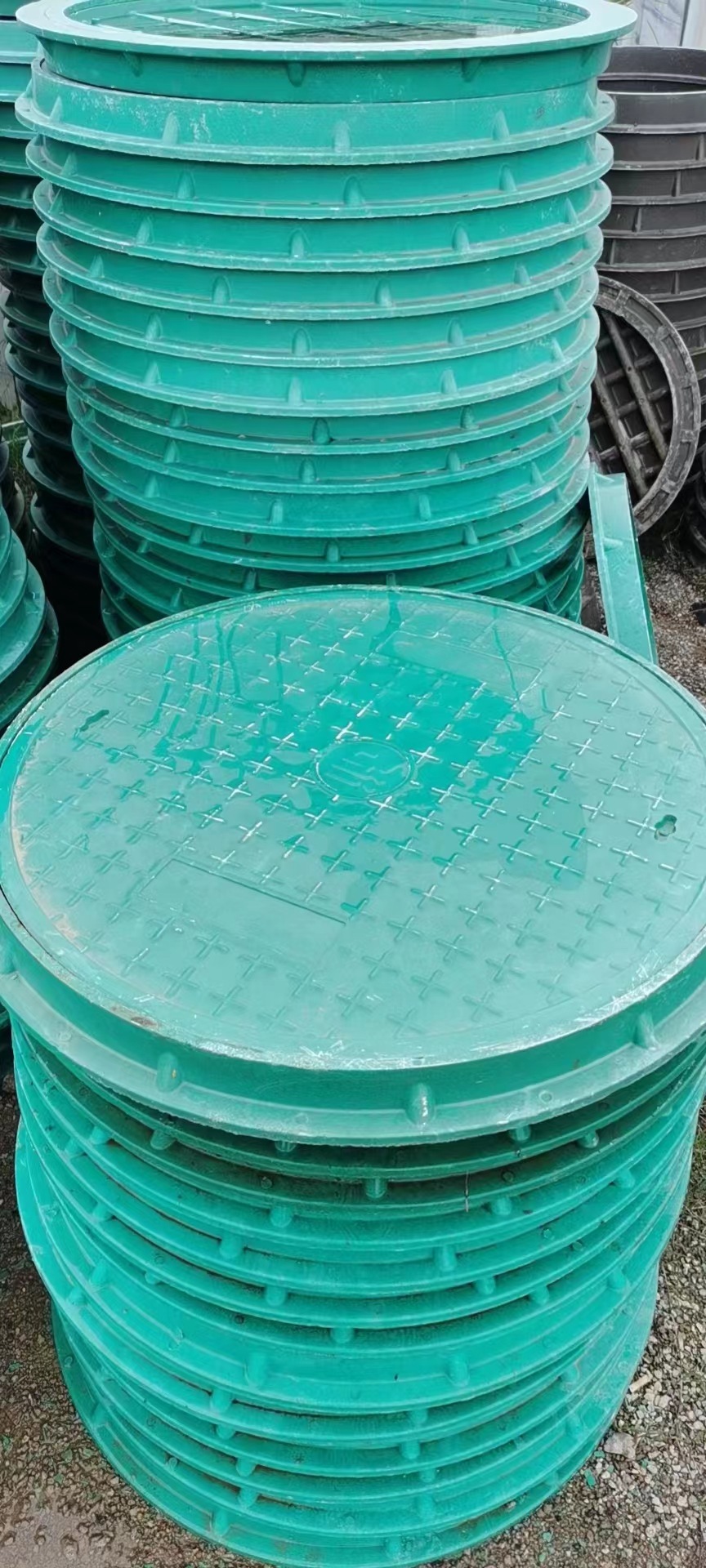 树脂复合井盖圆形电力电缆方形盖板雨污下水道窨井盖雨水篦子