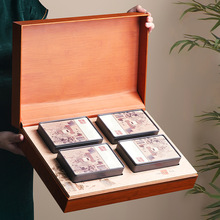 新款红茶叶礼盒装空盒半斤一斤装高档岩茶大红袍肉桂包装盒空礼盒