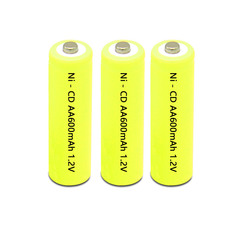 镍镉5号aa电池 ni-cd aa600mah 1.2v led灯草坪灯用电池7号电池