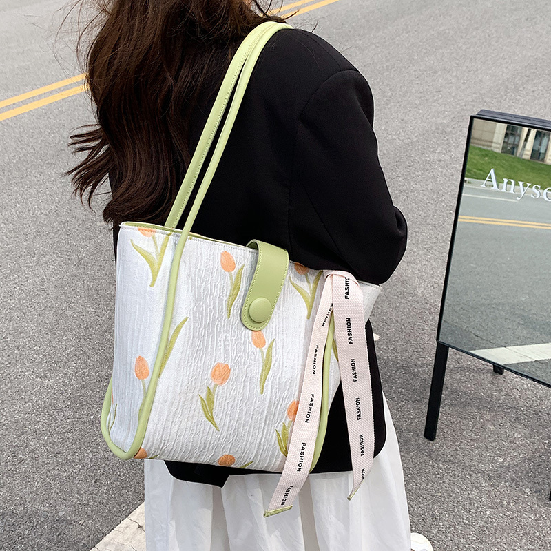 Women's Bag 2023 Summer New Casual Fashion Shoulder Messenger Bag Large Capacity Special-Interest Design Crossbody Tote Bag