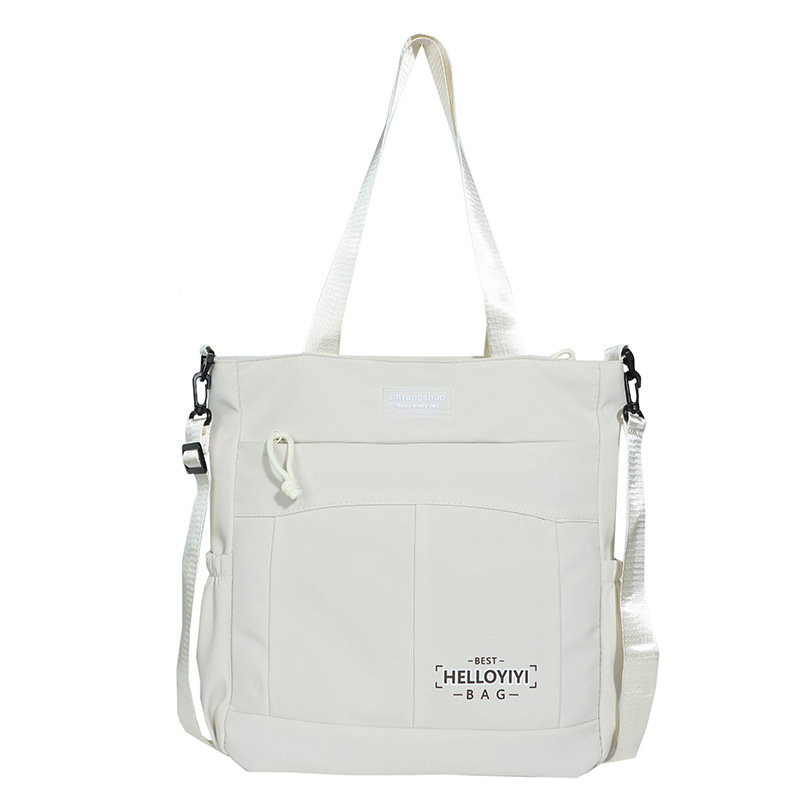 Messenger Bag Large Capacity Junior High School Student Hand-Carrying Book Tutorial Bag Shoulder Canvas Bag College Student Casual Shoulder Bag