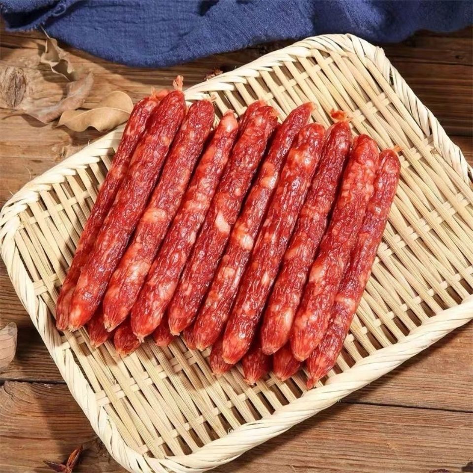 腊肠香肠风干微甜广味香肠煲仔饭特产江门2烟熏斤装广式腊肉
