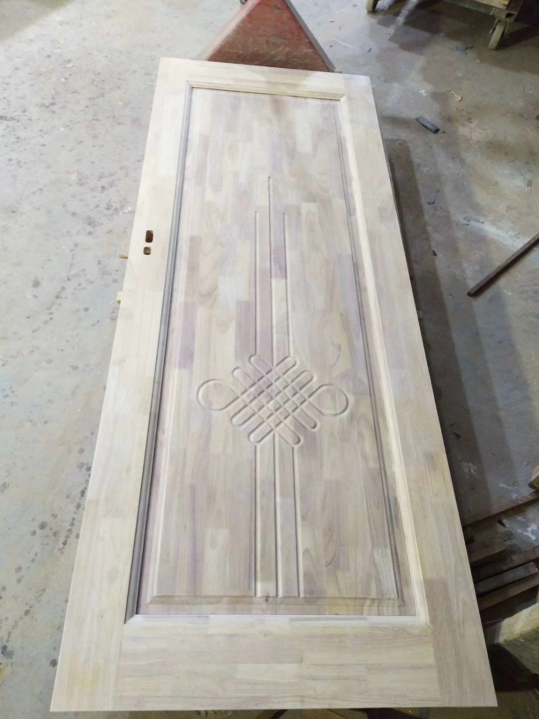 包邮爆款 全实心实木门别墅家庭原木门中式装修中国结房门