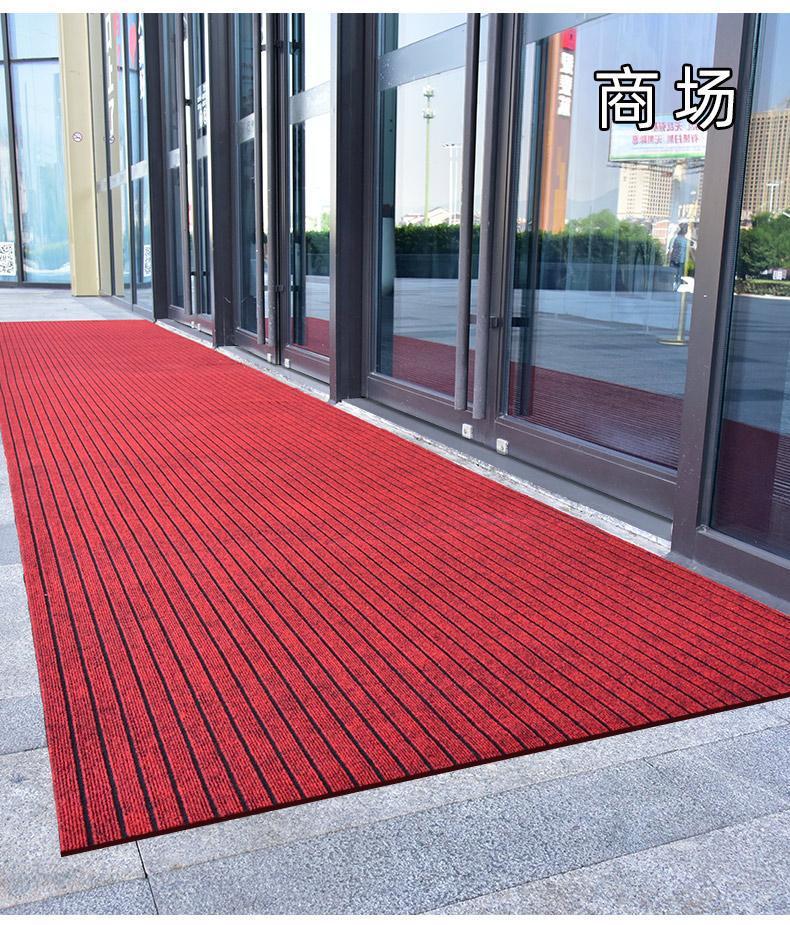 进户门地垫酒店大门口大面积满铺商场走廊红色防滑吸水脚垫裁剪