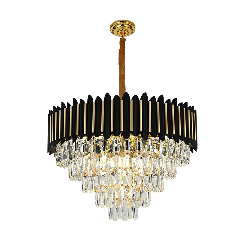 Light Luxury Chandelier Lamp in the Living Room Crystal Chandelier High-End Atmospheric Restaurant Lighting Simple Post-Modern New Bedroom Lamps