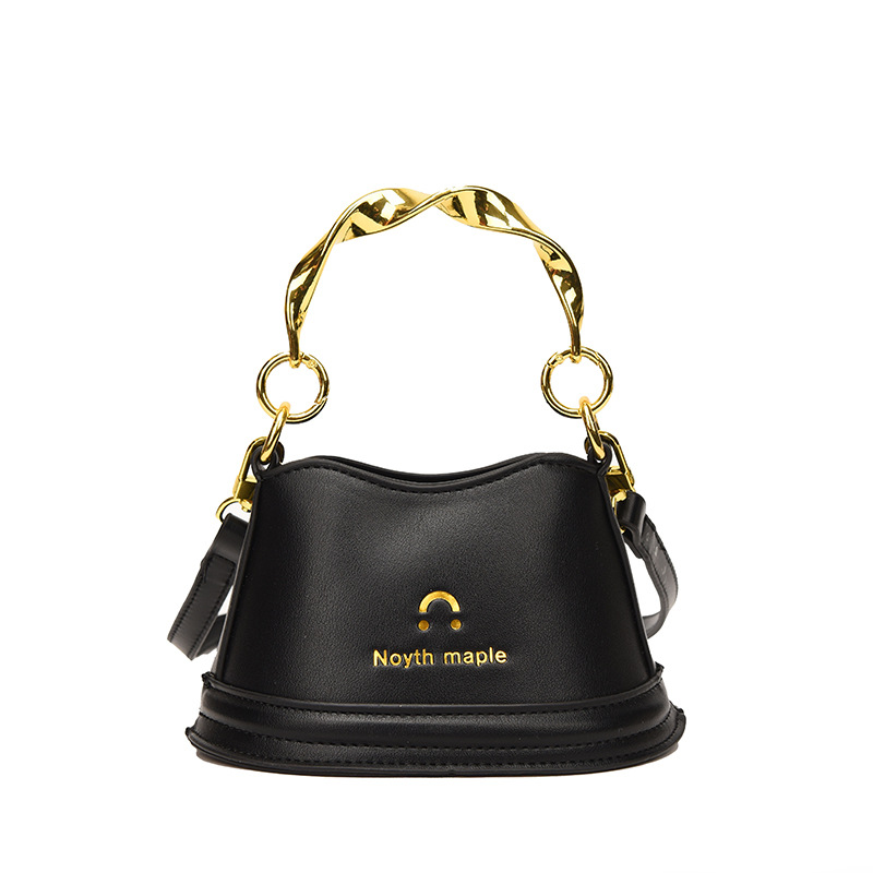 2023 Winter New Horseshoe Bag Portable Single Room Underarm Fashion Solid Color Special-Interest Design Light Luxury Bag Women's Bag