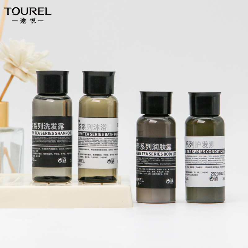 TOUREL Hotel Supplies Disposable Shampoo Bath Lotion Hotel B & B White Tea Scent of Green Tea Shampoo Wholesale