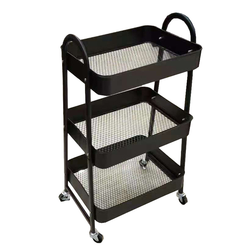 Type a Trolley Storage Rack Simple Bedside Storage Rack Beauty Shop Storage Rack Mobile Multi-Layer Storage Trolley