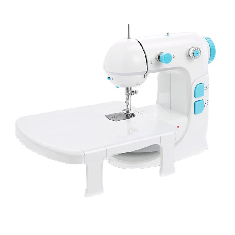 Multifunctional Miniature 308 Sewing Machine Household Mini Electric Eating Thick Cylinder Sewing Machine Cross-Border Spot Delivery Manufacturer