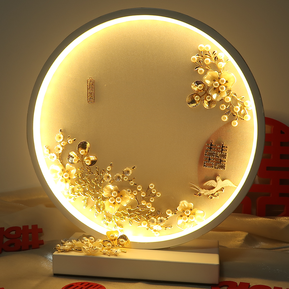 结婚台灯婚房床头灯婚庆长明灯新娘陪嫁灯创意一鹿有你结婚礼物