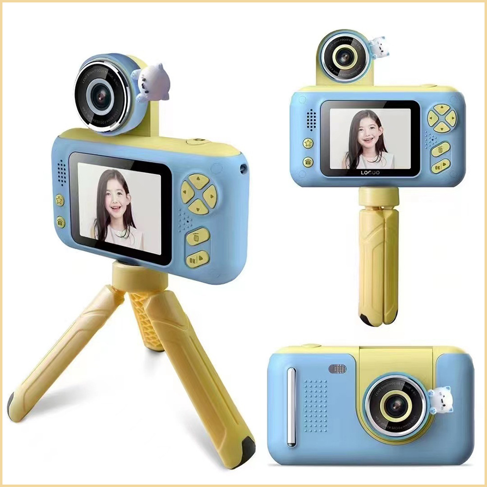 Children's Camera 4000W Hd Large Screen Lens Flip Selfie Cross-Border New Arrival Children Digital Camera