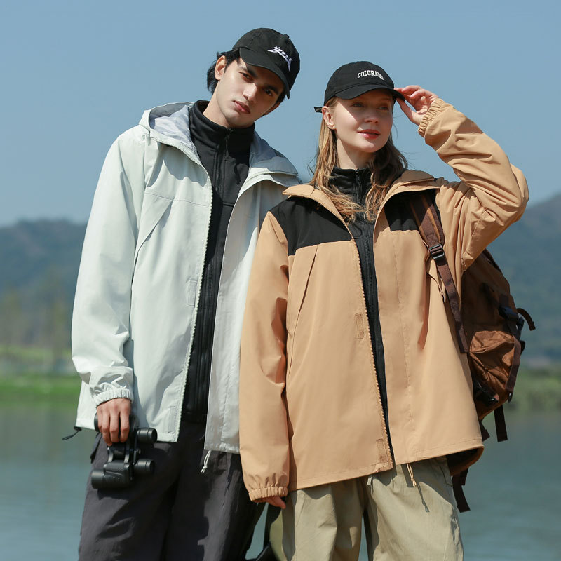 新款四季三合一冲锋衣防风防雨两件套户外运动潮加绒加厚保暖外套