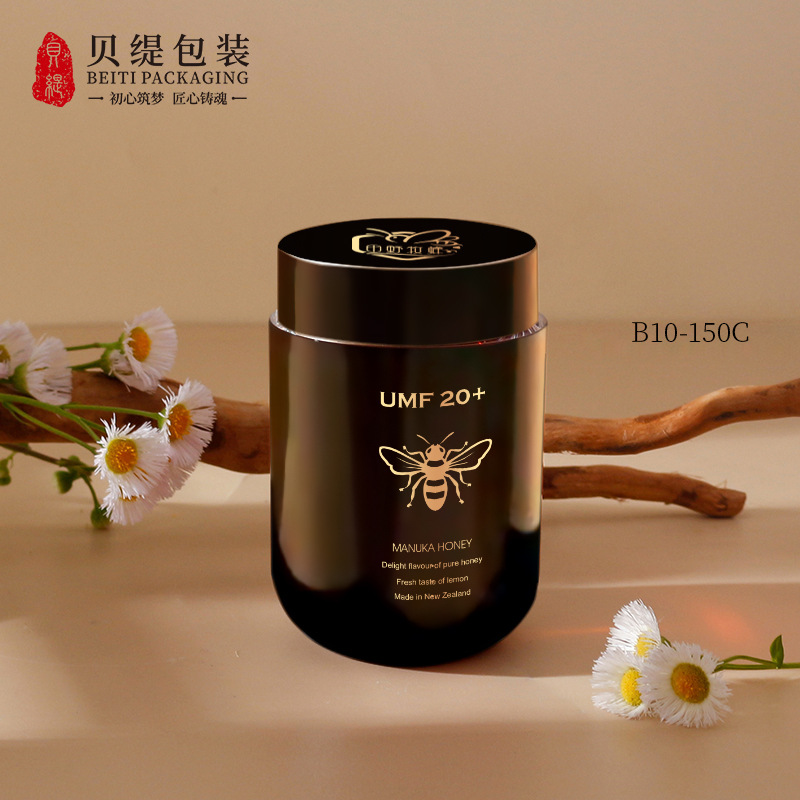 药包车间200g亚克力蜂蜜瓶 胎盘冻干粉胶囊保健品瓶