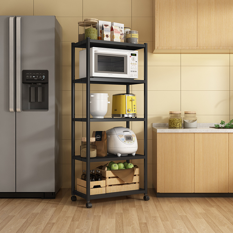 厨房置物架落地多层储物收纳架微波炉架子锅架阳台货架家用调料架