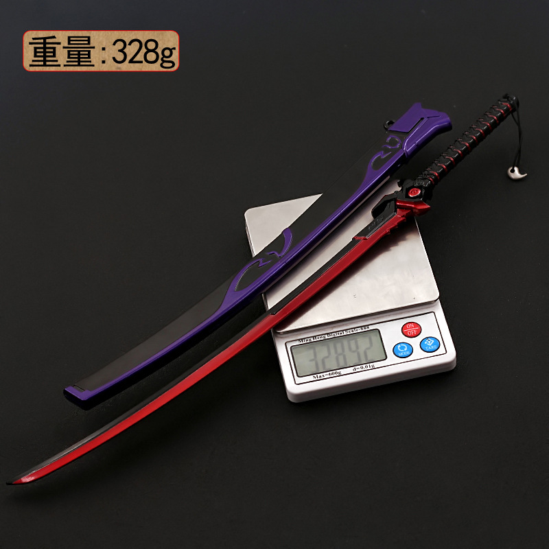 游戏周边 源氏邪鬼长刀 42厘米合金鞘刀兵器 工艺品模型