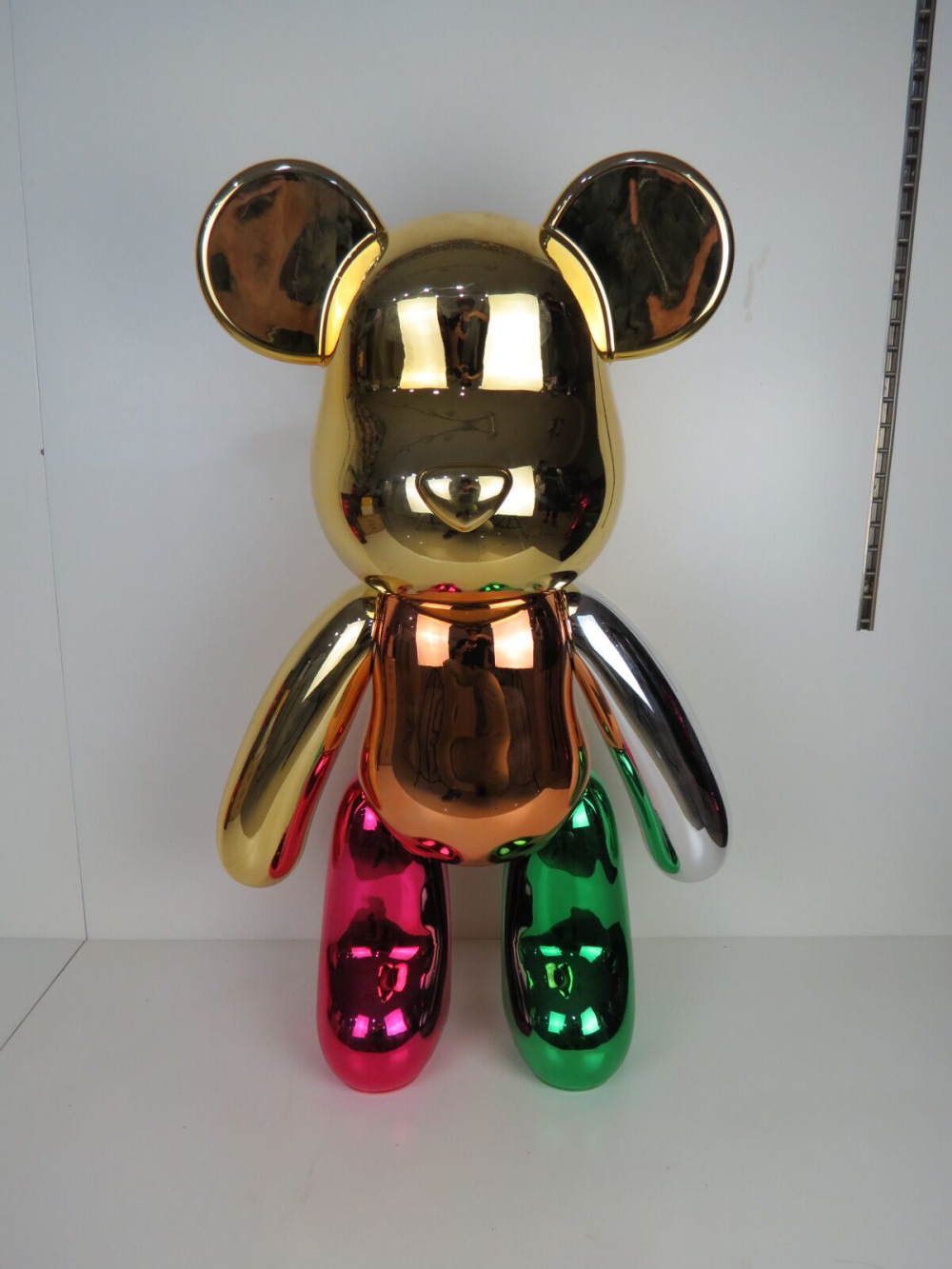 暴力熊积木熊popobe熊网红潮玩公仔熊30寸电镀5寸钥匙扣摆件挂饰