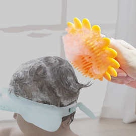 硅胶不掉毛沐浴刷硅胶按摩洗澡刷 柔软搓背洁面刷亚马逊跨境热销