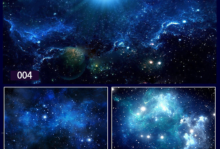 3d立体宇宙星空背景墙壁纸太空主题酒吧壁画ktv天花板吊顶8d墙纸