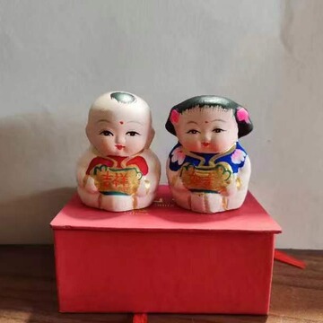 巍冉无锡惠山泥人礼品民间工艺品富贵吉祥阿福泥娃娃批发-阿里巴巴