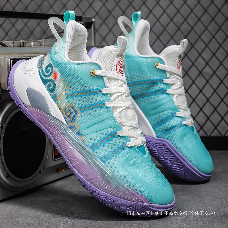 新款cj2高品质会响减震回弹md大底夜光款篮球鞋学生运动鞋情侣款