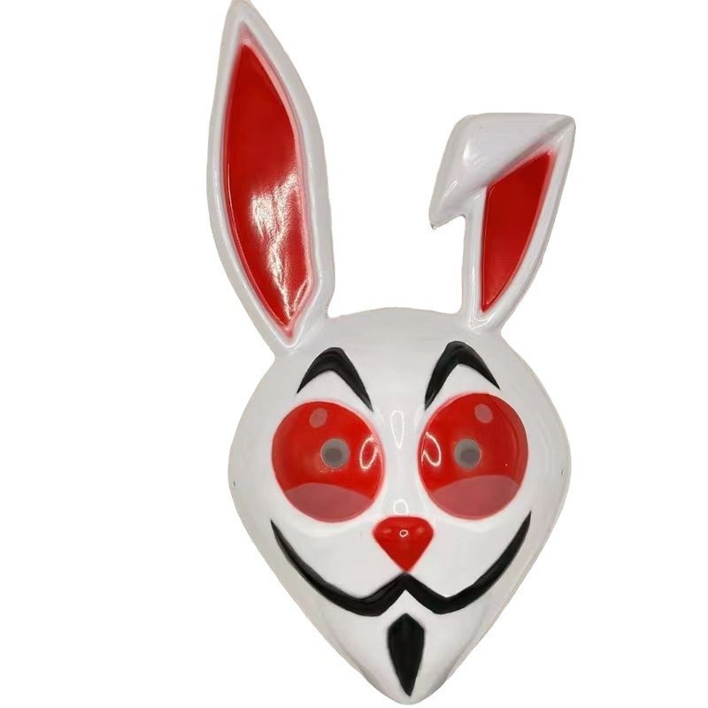 跨境闪光兔子面具地铁跑酷弗兰克的兔子同款儿童成人网红折耳朵