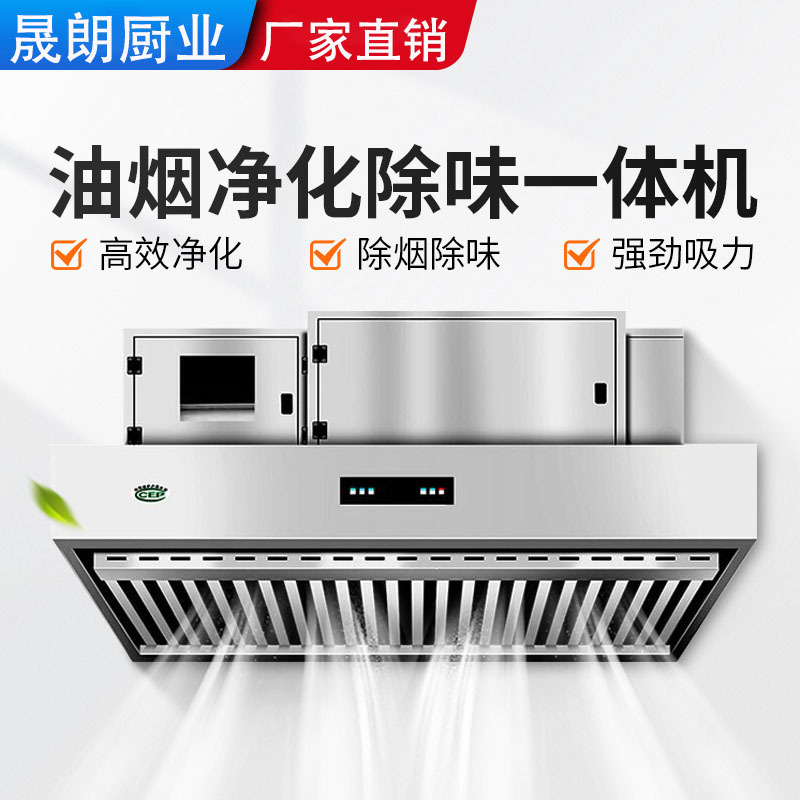 低空排放油烟净化器一体机商用饭店厨房烧烤环保小型静电4000风量