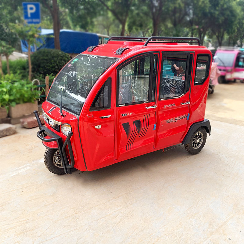 成人电动三轮小轿车 新能源电瓶代步车 迷你五门六座全封闭电动车