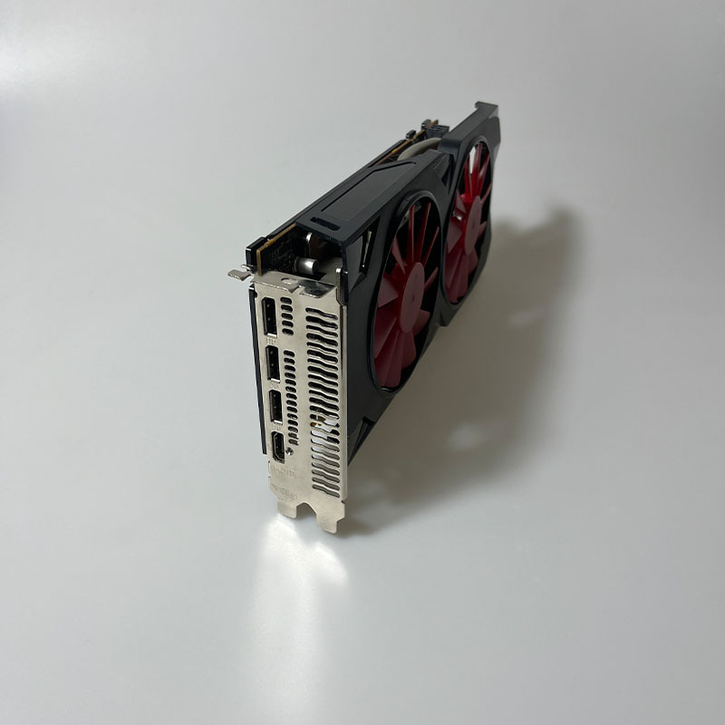 适用于跨境xfx 讯景rx580 8g 2040sp 黑狼版rx588独立游戏吃鸡电