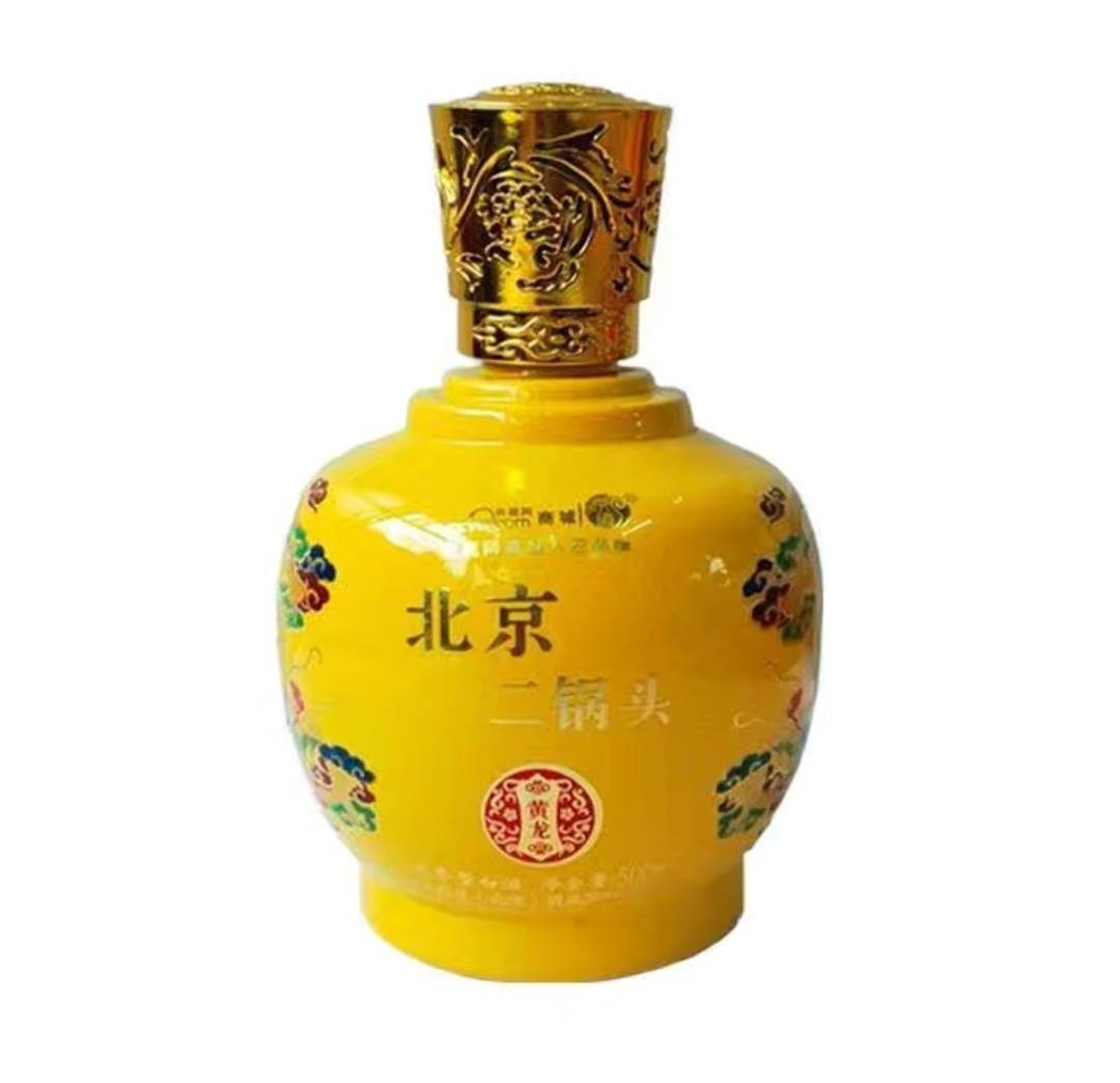 永丰 北京二锅头 京道小黄龙 52度浓香型白酒500ml*6瓶整箱