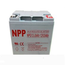 耐普蓄电池12V24AH NPP铅酸NP24-12免维护UPS电源专用应急