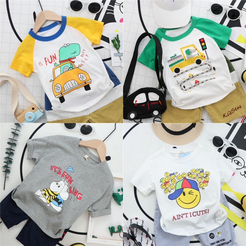 Summer New Children's Short-Sleeved Shorts Cute Suit Boys and Girls Baby Clothing Manufacturers Direct Wholesale Stall Hot