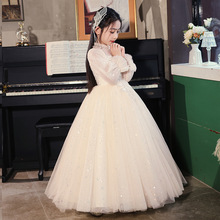 女童晚礼服轻奢小众高端十岁生日公主裙花童钢琴演奏儿童主持人女