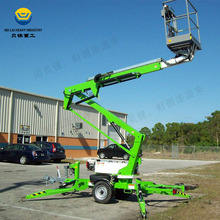 牵引式曲臂升降机高空维修作业蜘蛛车电动8-20米折臂升降平台