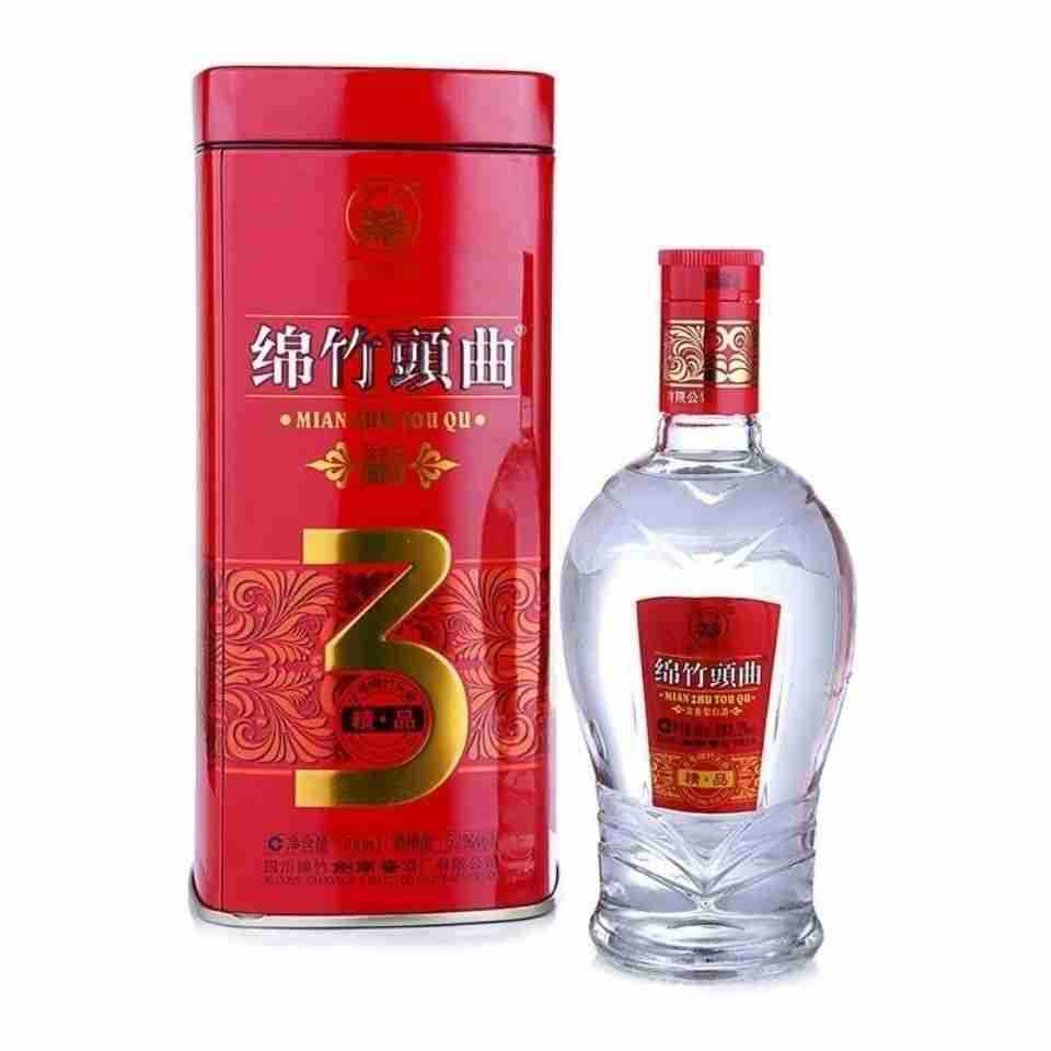 剑南家春绵竹头曲精品3号52度500ml×6瓶浓香型白酒铁盒装批发