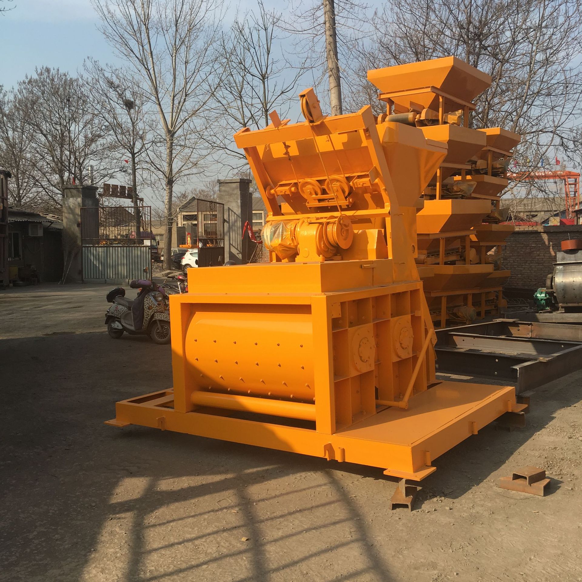 供应js750强制搅拌机 建筑工程用水泥搅拌站 双卧轴混凝土搅拌机