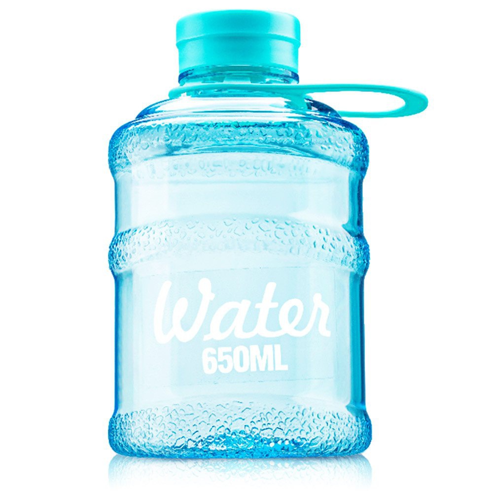 厂家定 做迷你矿泉水桶杯650ml大毫升运动杯大肚杯塑料水杯奶茶桶