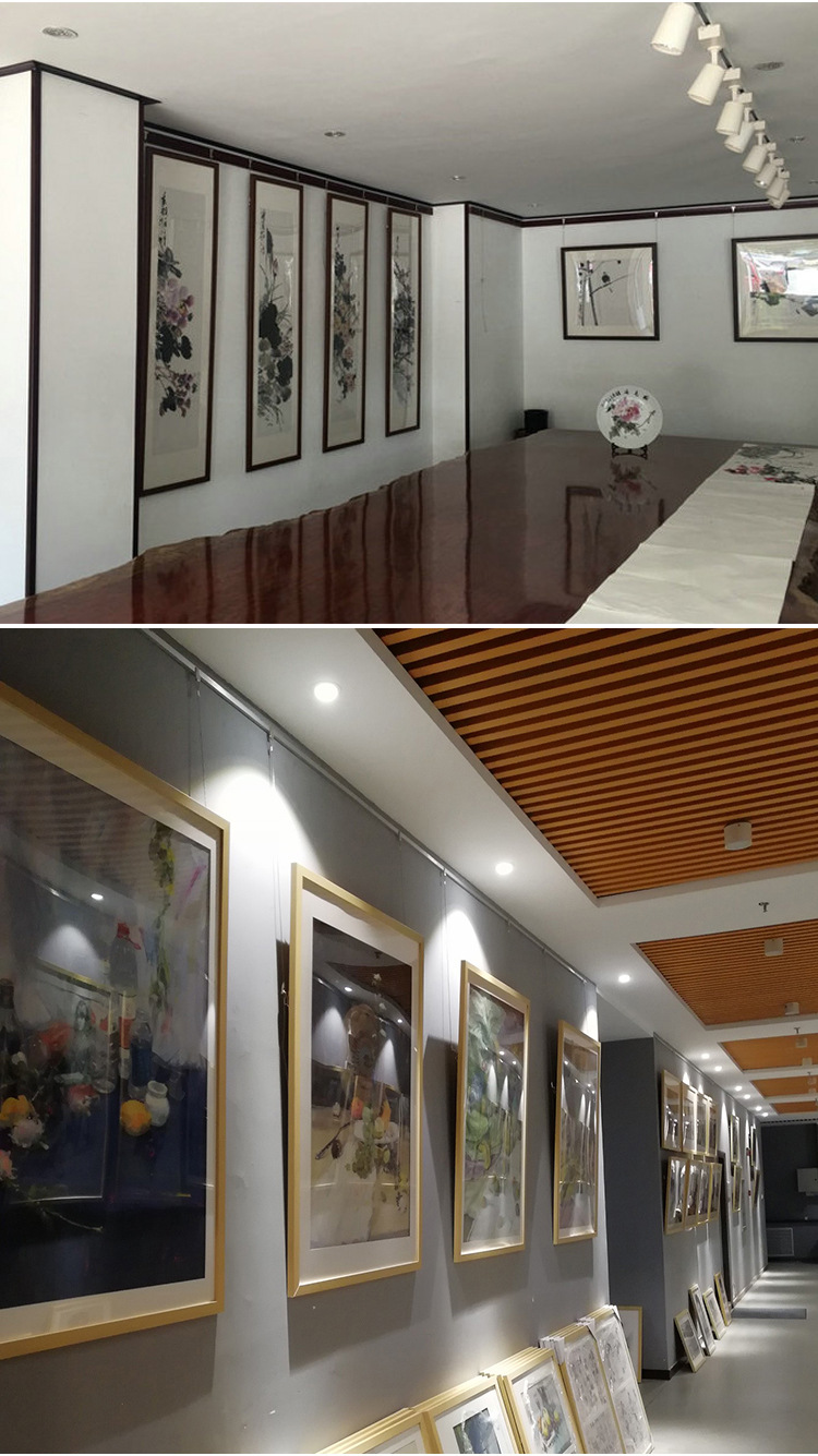 挂画器挂画轨道条挂画钢丝吊绳油画画廊画展挂勾可调节配件家具五