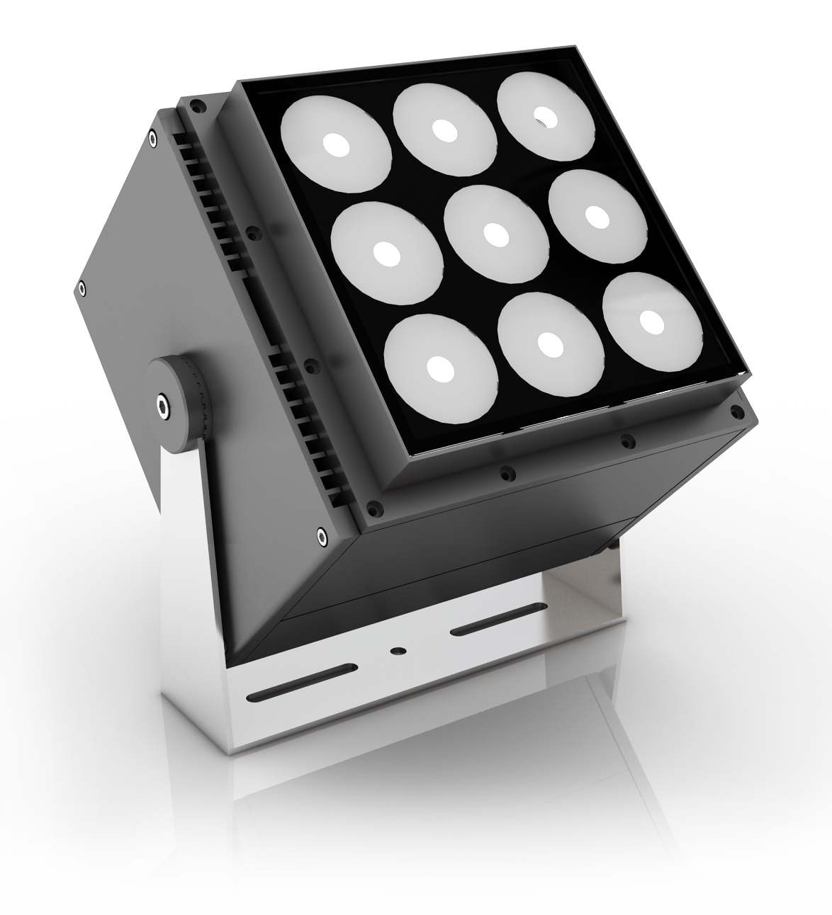 新款文旅私模方形投光灯带帽聚光灯24w48w72w户外防水照明灯