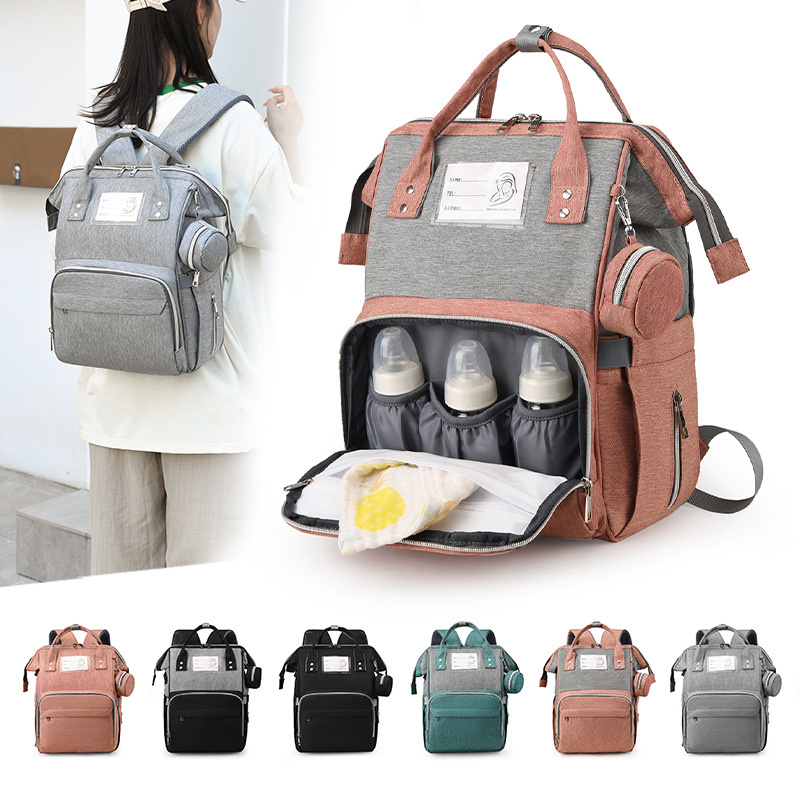 New Mummy Bag Large Capacity Outdoor Independent Milk Warehouse Storage Bag Hanging Stroller Portable Backpack Baby Diaper Bag