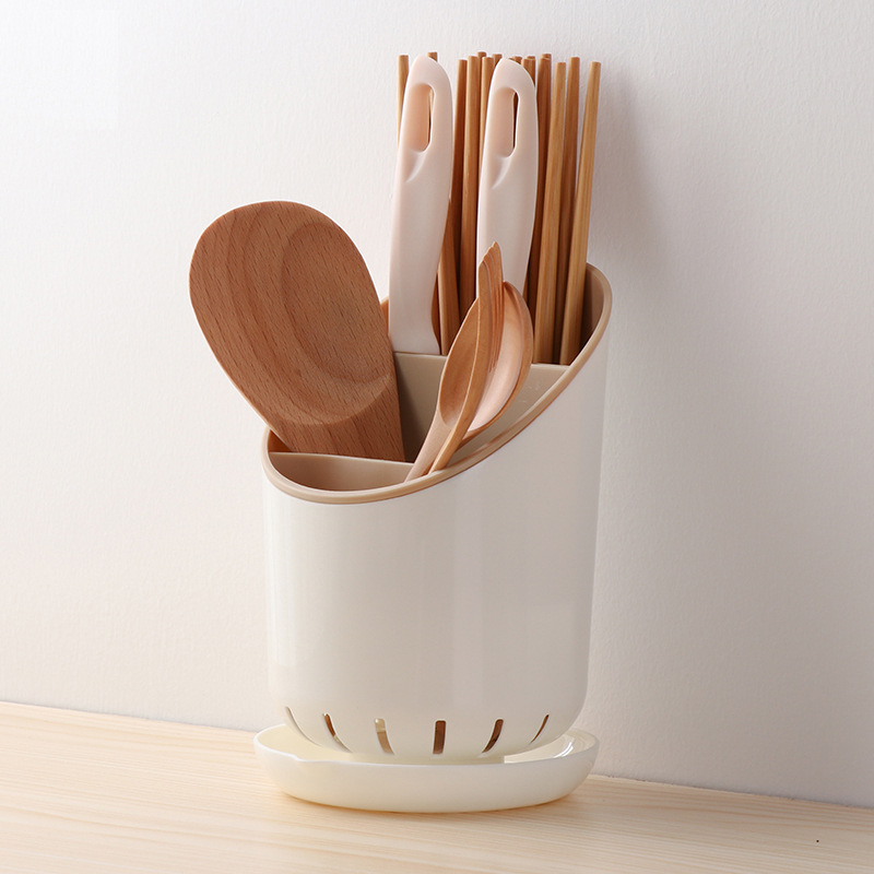 家用筷子筒篓双层北欧置物架厨房防霉沥水筷子笼托勺子餐具收纳盒