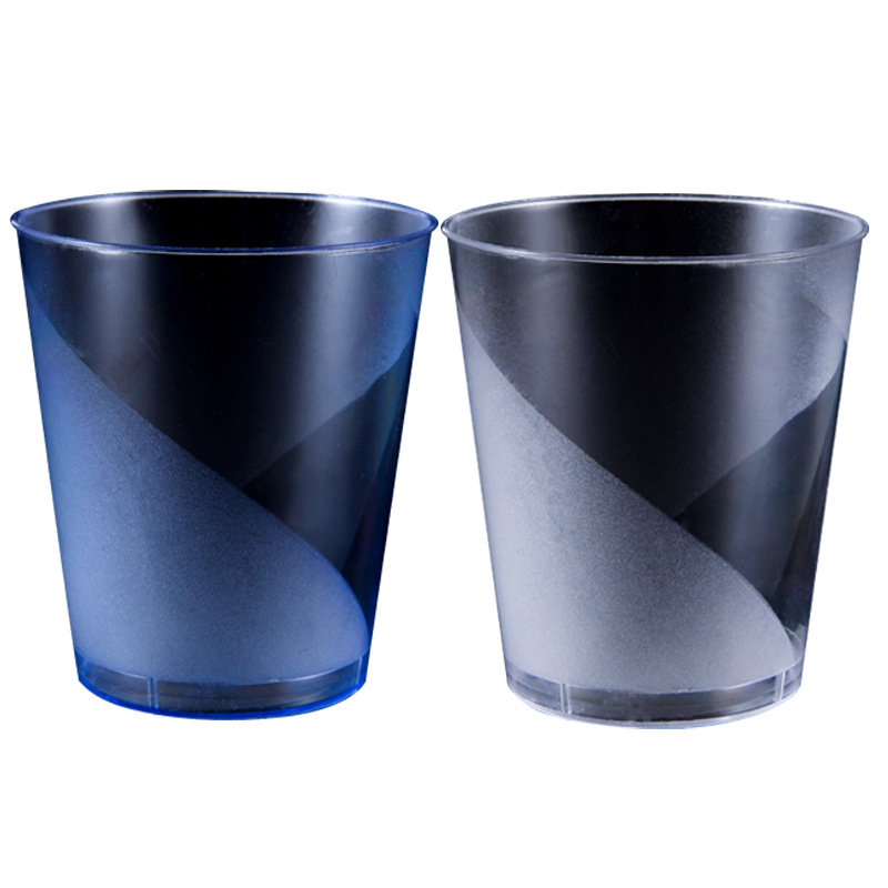 一次性杯子塑料杯210ml 加厚航空杯硬质透明果汁饮料太空杯100只