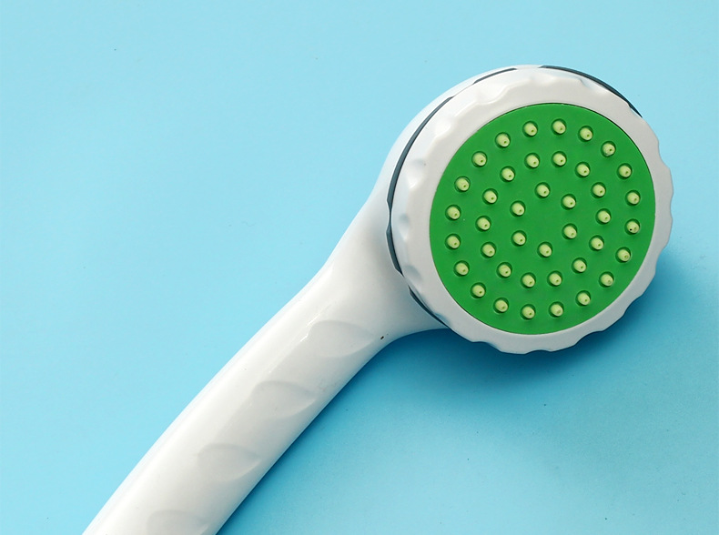 【工厂直发】塑料白色淋浴喷头浴室淋雨洗澡花洒莲蓬头淋浴器手喷