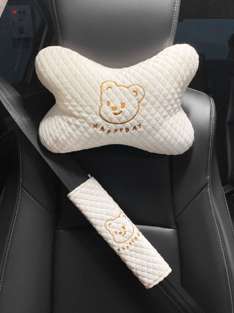 汽车头枕四季通用护颈枕车用座椅靠枕网红可爱枕头坐垫装饰女